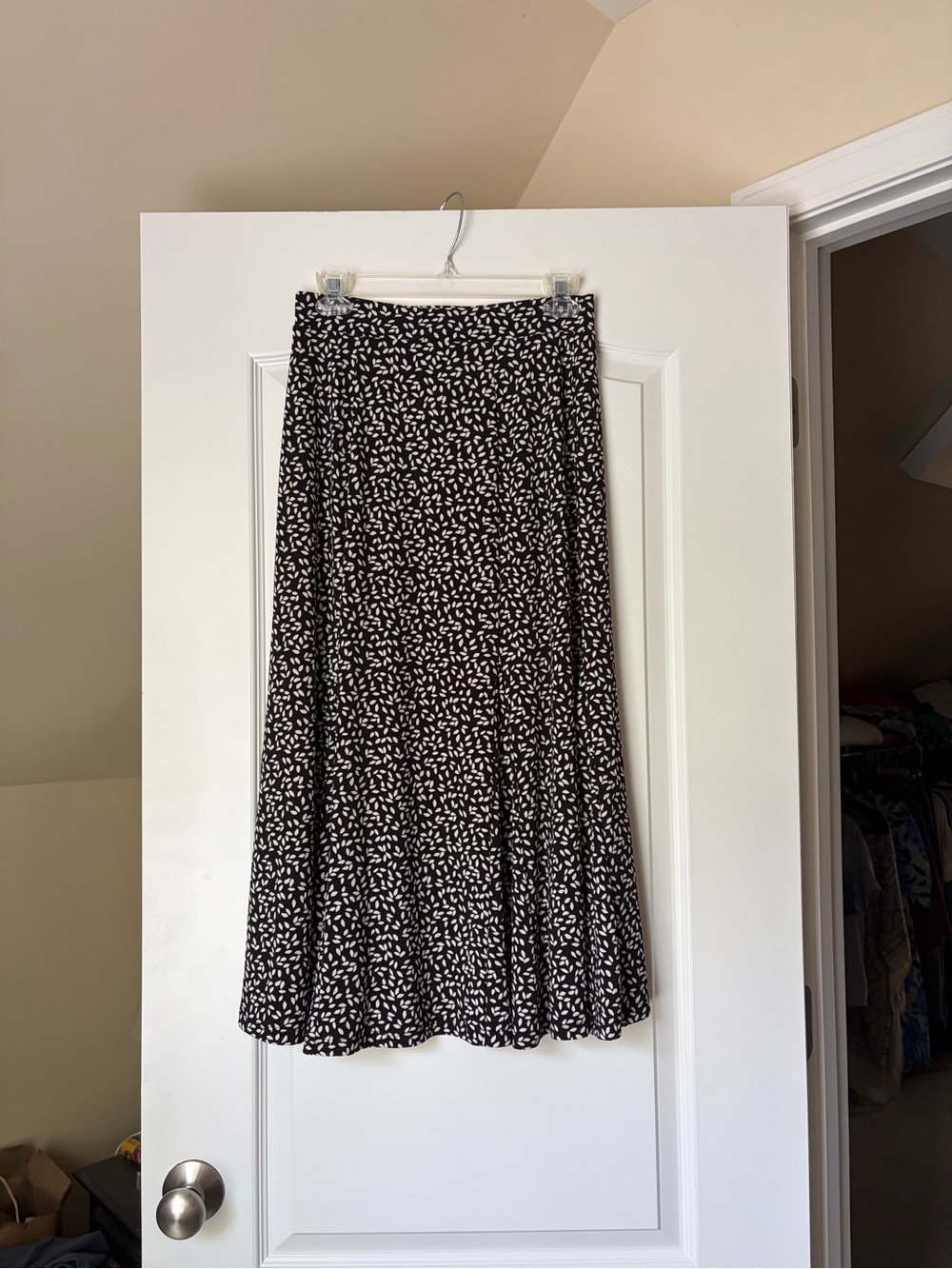 Talbots Black and White Patterned Skirt